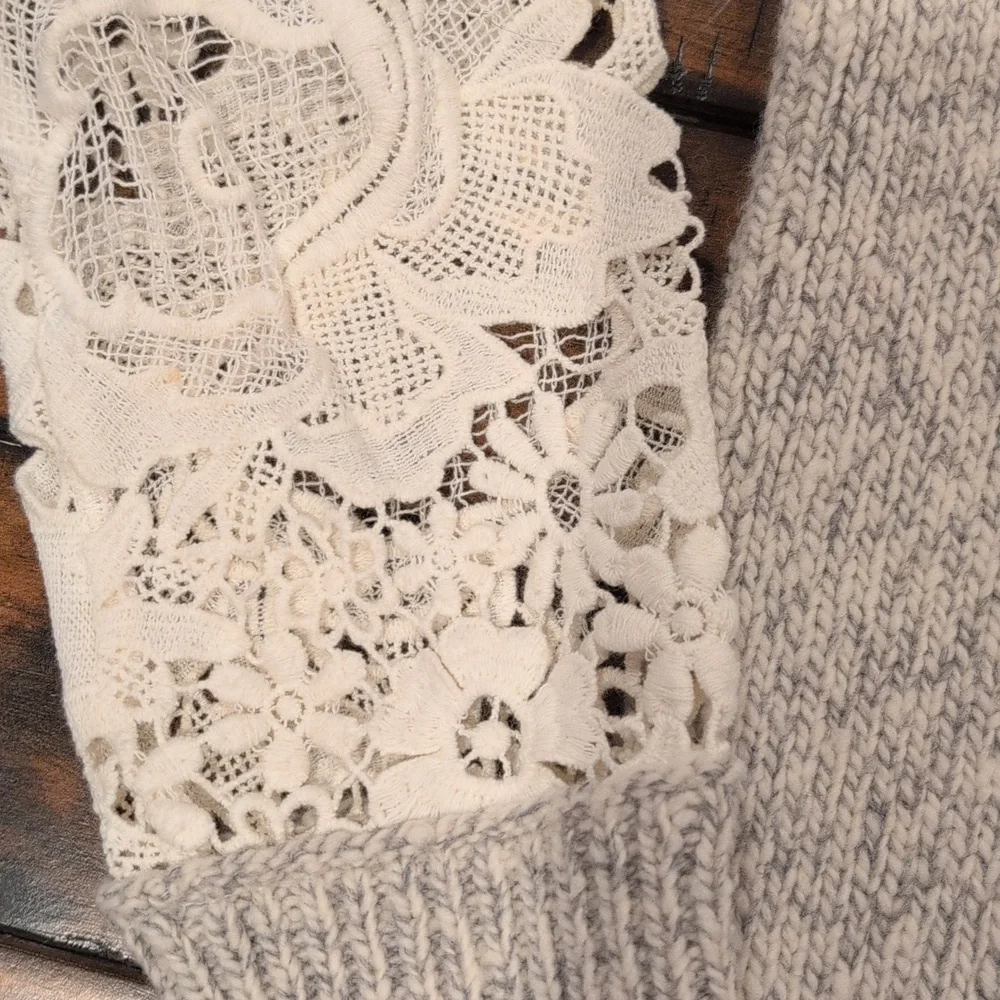 See by Chloe lace sleeve sweater